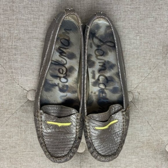 Sam Edelman Metallic Bronze Leather Jones Loafers - Picture 2 of 14